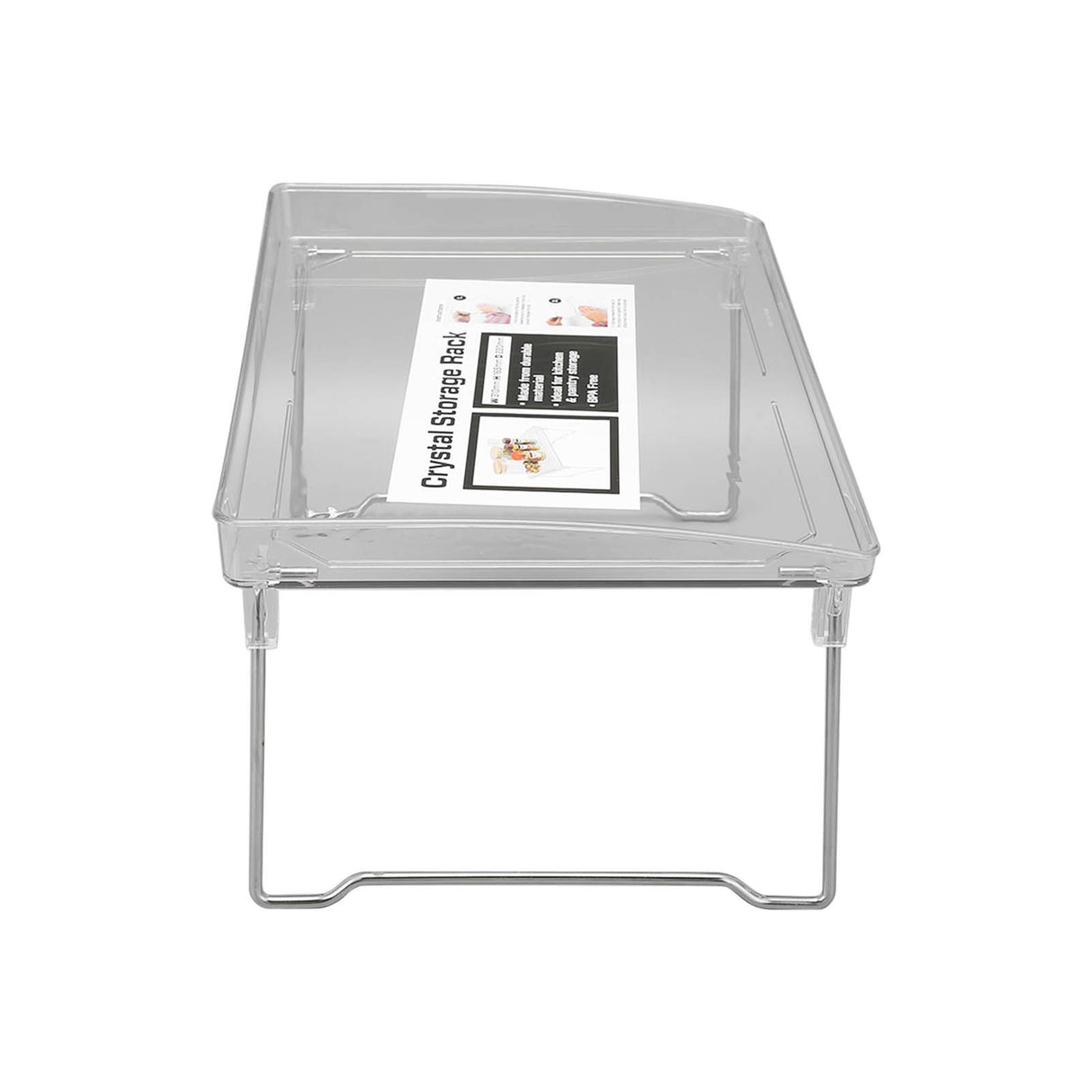Desk Organizer Rack Stainless Steel Foldable Multifunctional Desktop Storage Shelf for Home