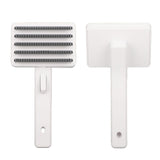 Dog Deshedding Brush Durable ABS Portable Comfortable Handle Body Massage Hair Scurf Removal Dog Brush for Dog Cat Pet - Side View