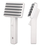 Dog Deshedding Brush Durable ABS Portable Comfortable Handle Body Massage Hair Scurf Removal Dog Brush for Dog Cat Pet - Top-Down View