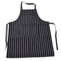 Bib Apron Waterproof Adjustable Kitchen Cooking Aprons with Dual Pockets for Kitchens Restaurants BakersBlack and White Bars