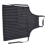 Bib Apron Waterproof Adjustable Kitchen Cooking Aprons with Dual Pockets for Kitchens Restaurants BakersBlack and White Bars