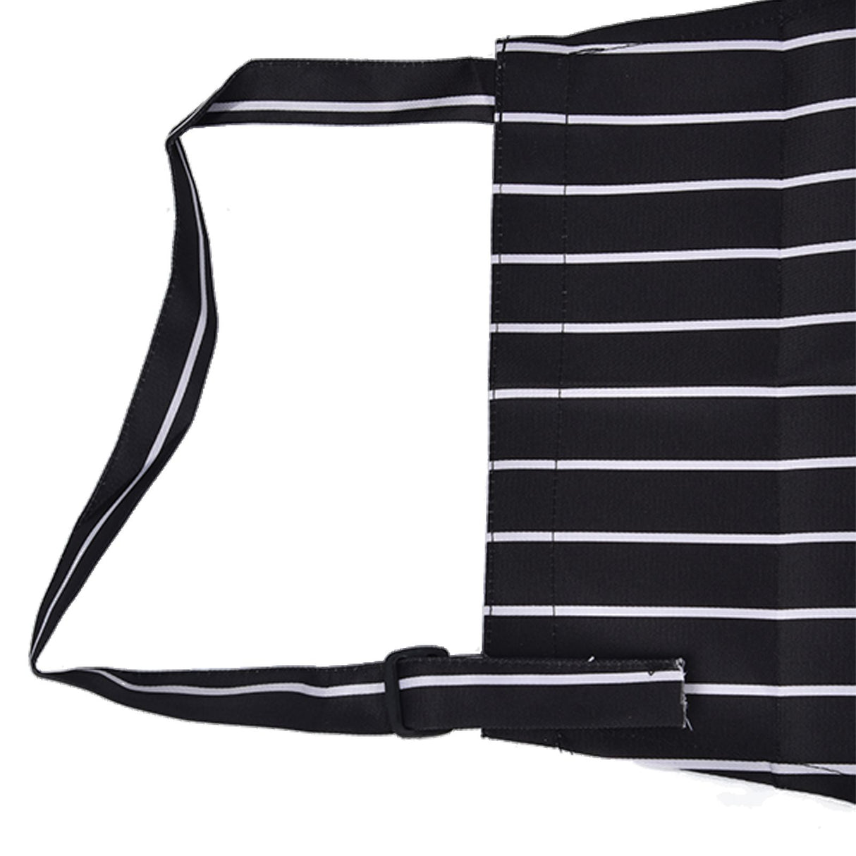 Bib Apron Waterproof Adjustable Kitchen Cooking Aprons with Dual Pockets for Kitchens Restaurants BakersBlack and White Bars