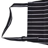 Bib Apron Waterproof Adjustable Kitchen Cooking Aprons with Dual Pockets for Kitchens Restaurants BakersBlack and White Bars