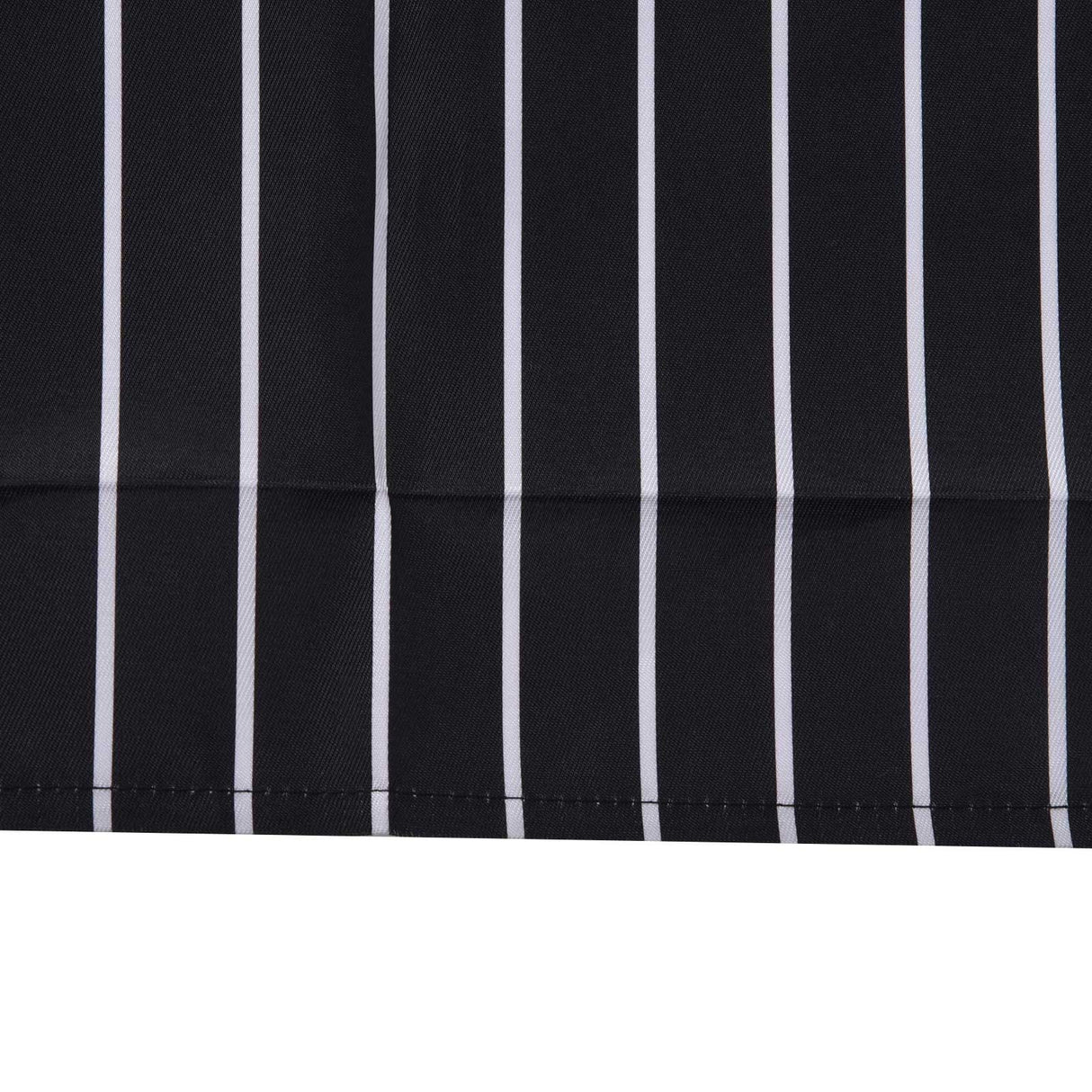 Bib Apron Waterproof Adjustable Kitchen Cooking Aprons with Dual Pockets for Kitchens Restaurants BakersBlack and White Bars