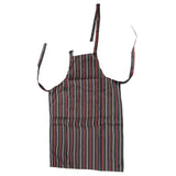 Bib Apron Waterproof Adjustable Kitchen Cooking Aprons with Dual Pockets for Kitchens Restaurants BakersRed and White Bars