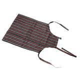 Bib Apron Waterproof Adjustable Kitchen Cooking Aprons with Dual Pockets for Kitchens Restaurants BakersRed and White Bars