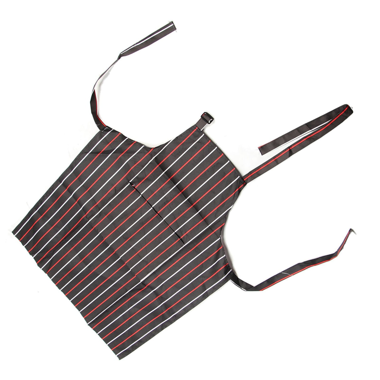 Bib Apron Waterproof Adjustable Kitchen Cooking Aprons with Dual Pockets for Kitchens Restaurants BakersRed and White Bars