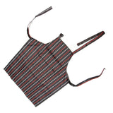 Bib Apron Waterproof Adjustable Kitchen Cooking Aprons with Dual Pockets for Kitchens Restaurants BakersRed and White Bars - 45-Degree Angle