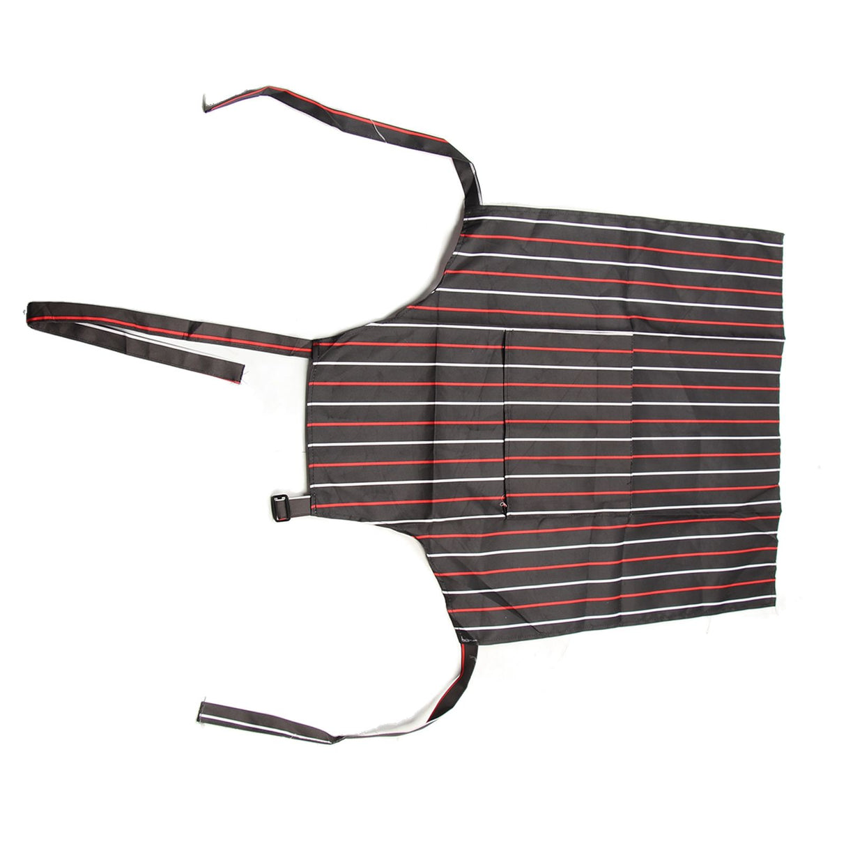 Bib Apron Waterproof Adjustable Kitchen Cooking Aprons with Dual Pockets for Kitchens Restaurants BakersRed and White Bars