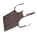Bib Apron Waterproof Adjustable Kitchen Cooking Aprons with Dual Pockets for Kitchens Restaurants BakersRed and White Bars - Extra Image