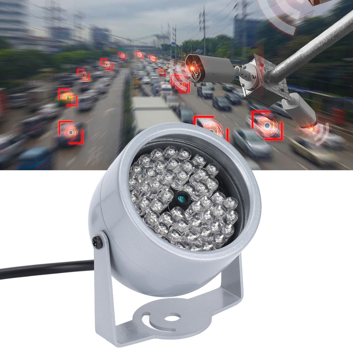 Night Vision Infrared Light IP5 Rainproof 48 LEDs IR Infrared Light for Surveillance Camera Parking Lot