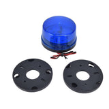 LED Car Strobe Light DC12V 5W 15 LEDs Multipurpose LED Traffic Warning Light for Cars Trucks BusesBlue - Top-Down View