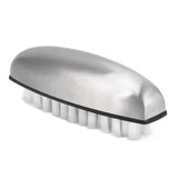 Fruit Vegetable Cleaning Brush 304 Stainless Steel Nylon Wool Multifunction Finger Nail Brush for Kitchen - Top-Down View