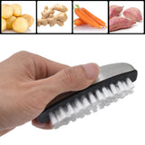 Fruit Vegetable Cleaning Brush 304 Stainless Steel Nylon Wool Multifunction Finger Nail Brush for Kitchen - Extra Image