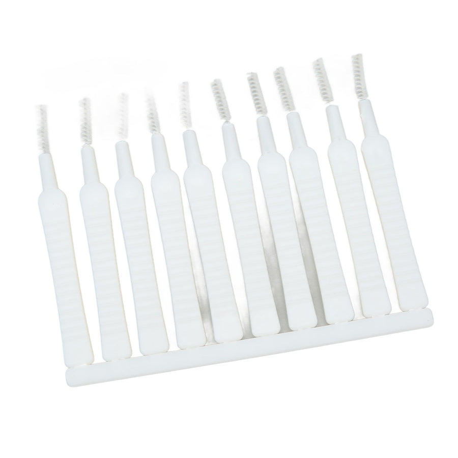 10pcs Mini Shower Head Cleaning Brush Scratch Proof Slip Proof Small Hole Nylon Cleaner Brush for Nozzle Blockages