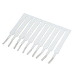 10pcs Mini Shower Head Cleaning Brush Scratch Proof Slip Proof Small Hole Nylon Cleaner Brush for Nozzle Blockages - Close-Up Angle