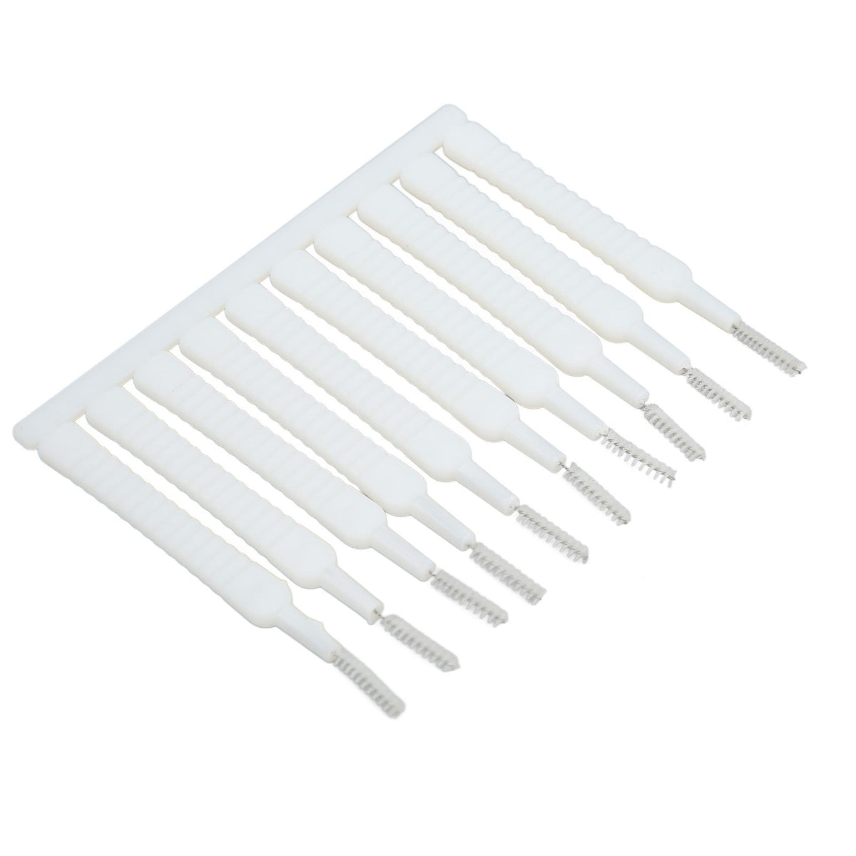 10pcs Mini Shower Head Cleaning Brush Scratch Proof Slip Proof Small Hole Nylon Cleaner Brush for Nozzle Blockages