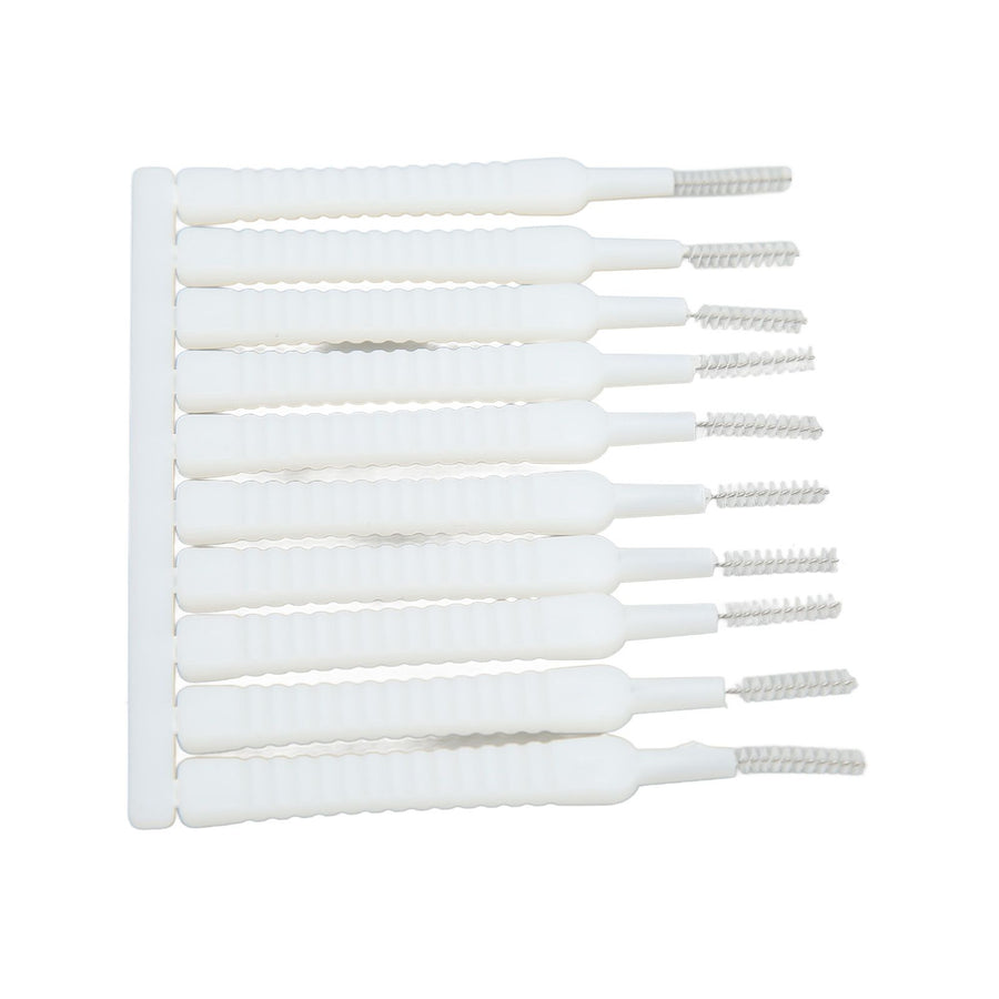 10pcs Mini Shower Head Cleaning Brush Scratch Proof Slip Proof Small Hole Nylon Cleaner Brush for Nozzle Blockages