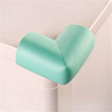Baby Proofing Corner Protector High Density NBR Collision Knock Cushion for 0-8 Years OldBlue Green - Front View