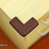 Baby Proofing Corner Protector High Density NBR Collision Knock Cushion for 0-8 Years OldBrown