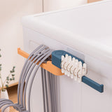 Rotatable Wall Hook Punching Free Installation Waterproof Large Storage Capacity Folding Towel HookBlue
