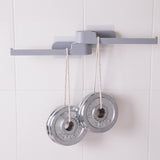 Rotatable Wall Hook Punching Free Installation Waterproof Large Storage Capacity Folding Towel HookGray