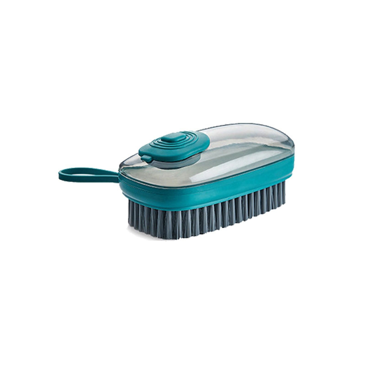Hydraulic Cleaning Brush Automatic Liquid Filling Ergonomic Design Multifunction Scrub Brush for Clothes ShoesGreen
