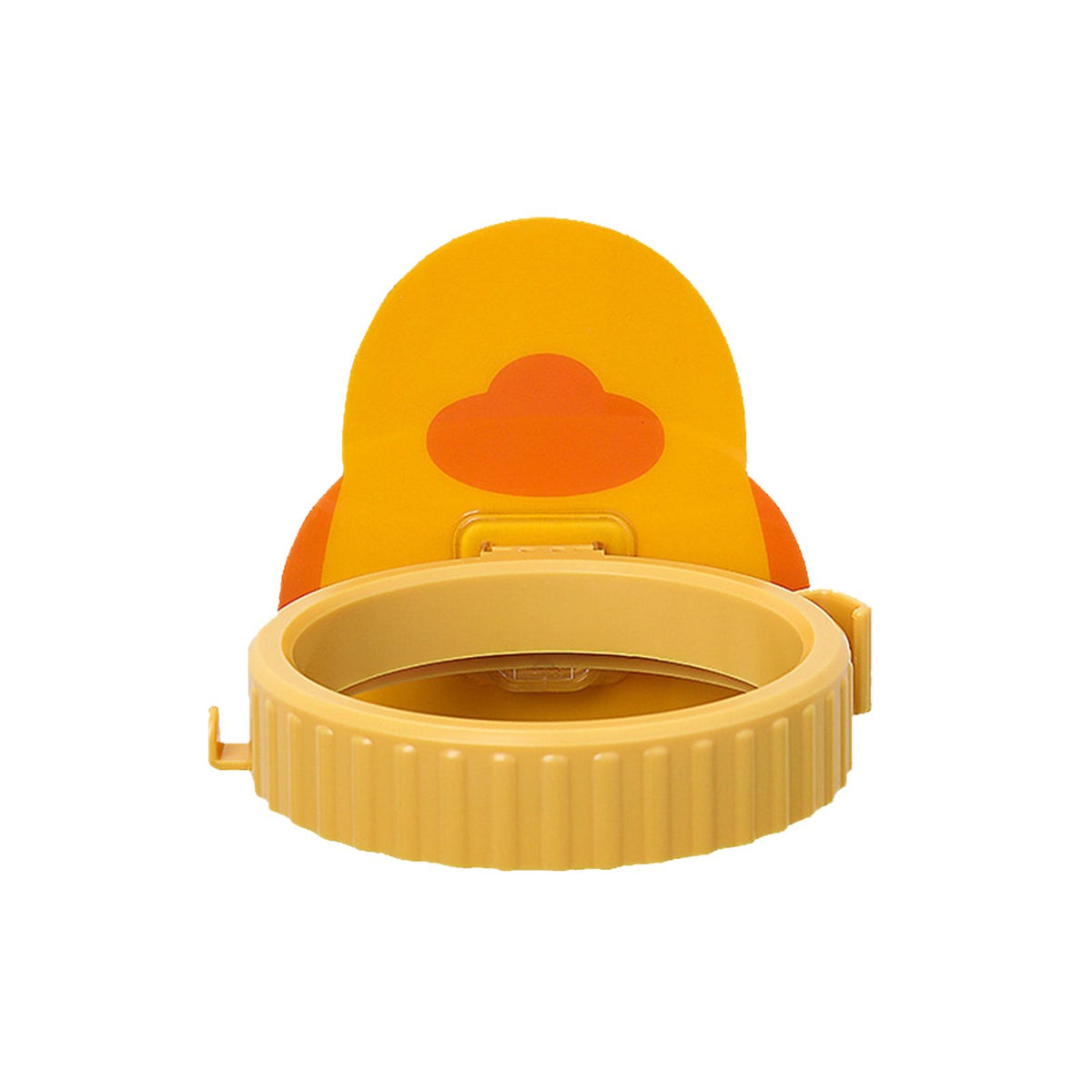 Hair Dryer Storage Holder Wall Mounted Punch Free Cartoon Strong Bearing Hands Free for BathroomYellow Duck