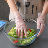 100PCS Disposable TPE Gloves Thicken Transparent Food Grade for Kitchen Baking Cooking CleaningS - Extra Image