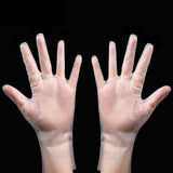 100PCS Disposable TPE Gloves Thicken Transparent Food Grade for Kitchen Baking Cooking CleaningM