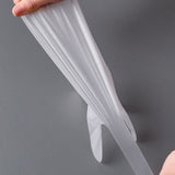 100PCS Disposable TPE Gloves Thicken Transparent Food Grade for Kitchen Baking Cooking CleaningM - Low Angle