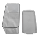 Plastic Storage Box Stackable Refrigerator Kitchen Clear Plastic Fruit Vegetable Preservation Storage BoxHigh