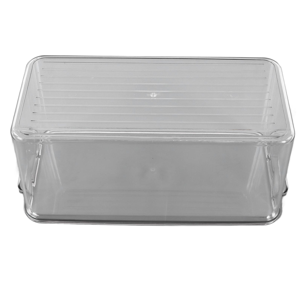 Plastic Storage Box Stackable Refrigerator Kitchen Clear Plastic Fruit Vegetable Preservation Storage BoxHigh