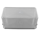 Plastic Storage Box Stackable Refrigerator Kitchen Clear Plastic Fruit Vegetable Preservation Storage BoxHigh