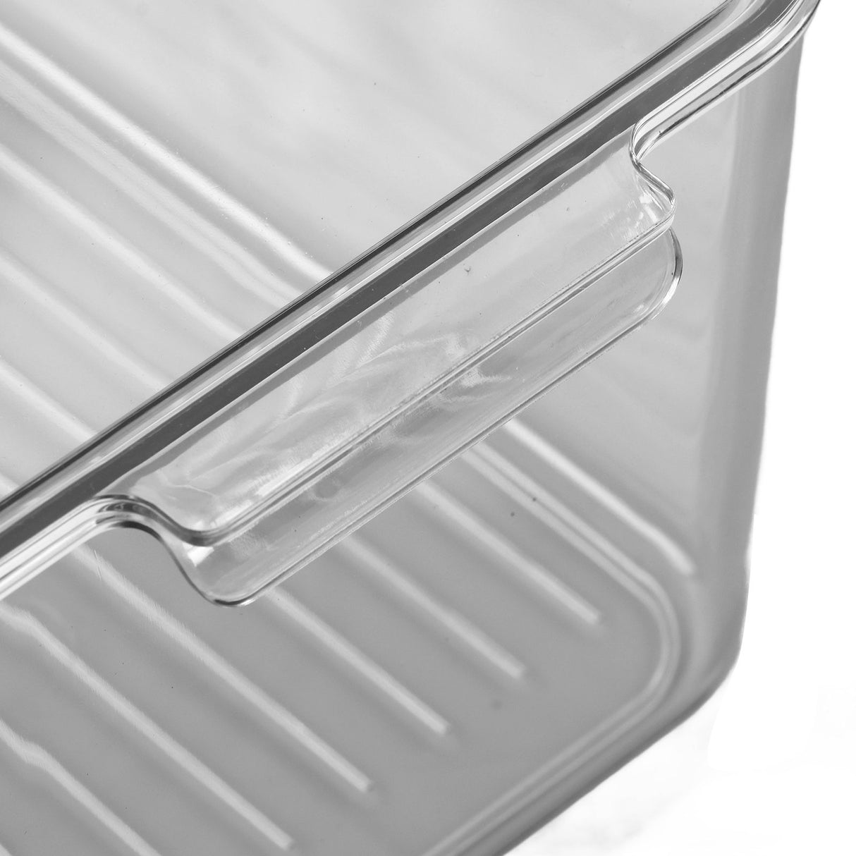 Plastic Storage Box Stackable Refrigerator Kitchen Clear Plastic Fruit Vegetable Preservation Storage BoxHigh