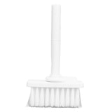 Keyboard Brush Separate Double Head Design 5 in 1 Multifunction 3 Row Design Plastic Cleaning Brush Pen for HeadphonesWhite - Front View