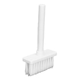 Keyboard Brush Separate Double Head Design 5 in 1 Multifunction 3 Row Design Plastic Cleaning Brush Pen for HeadphonesWhite - Close-Up Angle