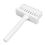 Keyboard Brush Separate Double Head Design 5 in 1 Multifunction 3 Row Design Plastic Cleaning Brush Pen for HeadphonesWhite