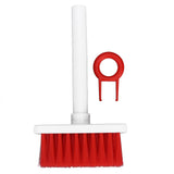 Keyboard Brush Separate Double Head Design 5 in 1 Multifunction 3 Row Design Plastic Cleaning Brush Pen for HeadphonesWhite Red