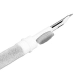Keyboard Brush Separate Double Head Design 5 in 1 Multifunction 3 Row Design Plastic Cleaning Brush Pen for HeadphonesWhite Red - Extra Image
