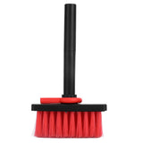 Keyboard Brush Separate Double Head Design 5 in 1 Multifunction 3 Row Design Plastic Cleaning Brush Pen for HeadphonesBlack Red - Front View