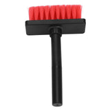 Keyboard Brush Separate Double Head Design 5 in 1 Multifunction 3 Row Design Plastic Cleaning Brush Pen for HeadphonesBlack Red - Top-Down View