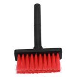 Keyboard Brush Separate Double Head Design 5 in 1 Multifunction 3 Row Design Plastic Cleaning Brush Pen for HeadphonesBlack Red - 45-Degree Angle