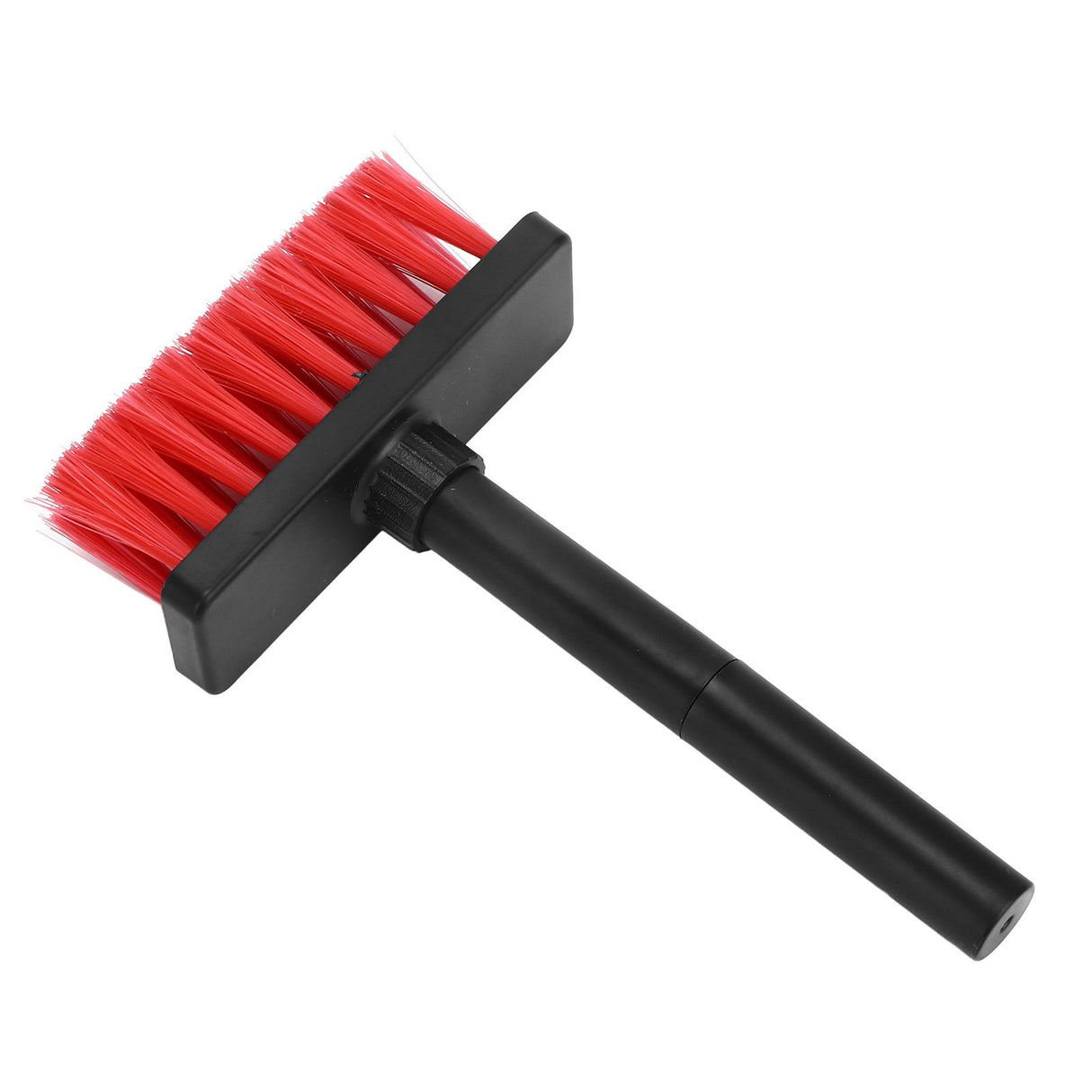 Keyboard Brush Separate Double Head Design 5 in 1 Multifunction 3 Row Design Plastic Cleaning Brush Pen for HeadphonesBlack Red