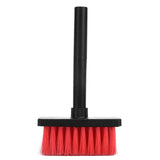 Keyboard Brush Separate Double Head Design 5 in 1 Multifunction 3 Row Design Plastic Cleaning Brush Pen for HeadphonesBlack Red