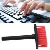 Keyboard Brush Separate Double Head Design 5 in 1 Multifunction 3 Row Design Plastic Cleaning Brush Pen for HeadphonesBlack Red - Extra Image