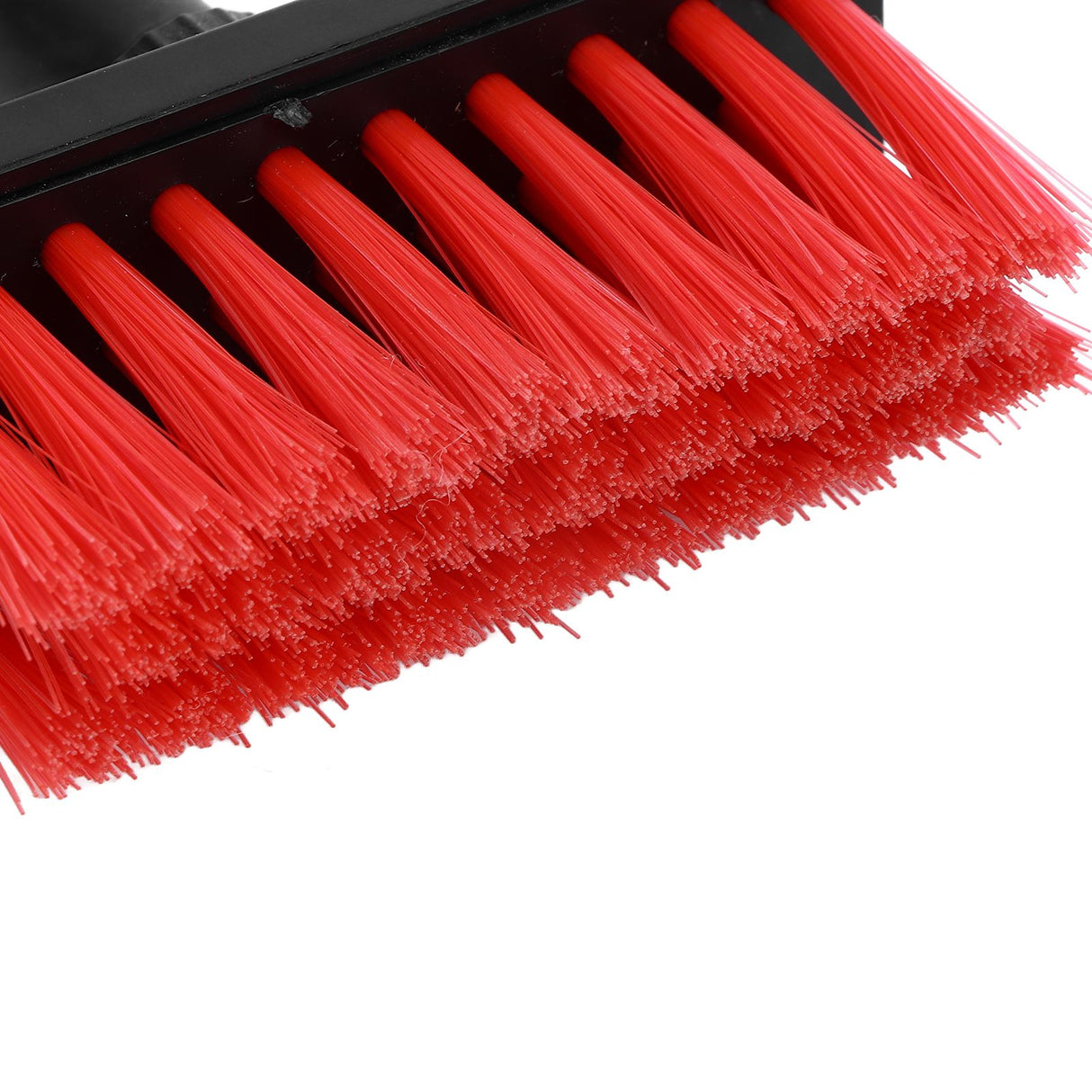 Keyboard Brush Separate Double Head Design 5 in 1 Multifunction 3 Row Design Plastic Cleaning Brush Pen for HeadphonesBlack Red
