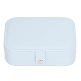 Jewelry Travel Case Large Capacity Durable Leather Simple Style Multifunction Travel Jewelry Box for Rings Earrings