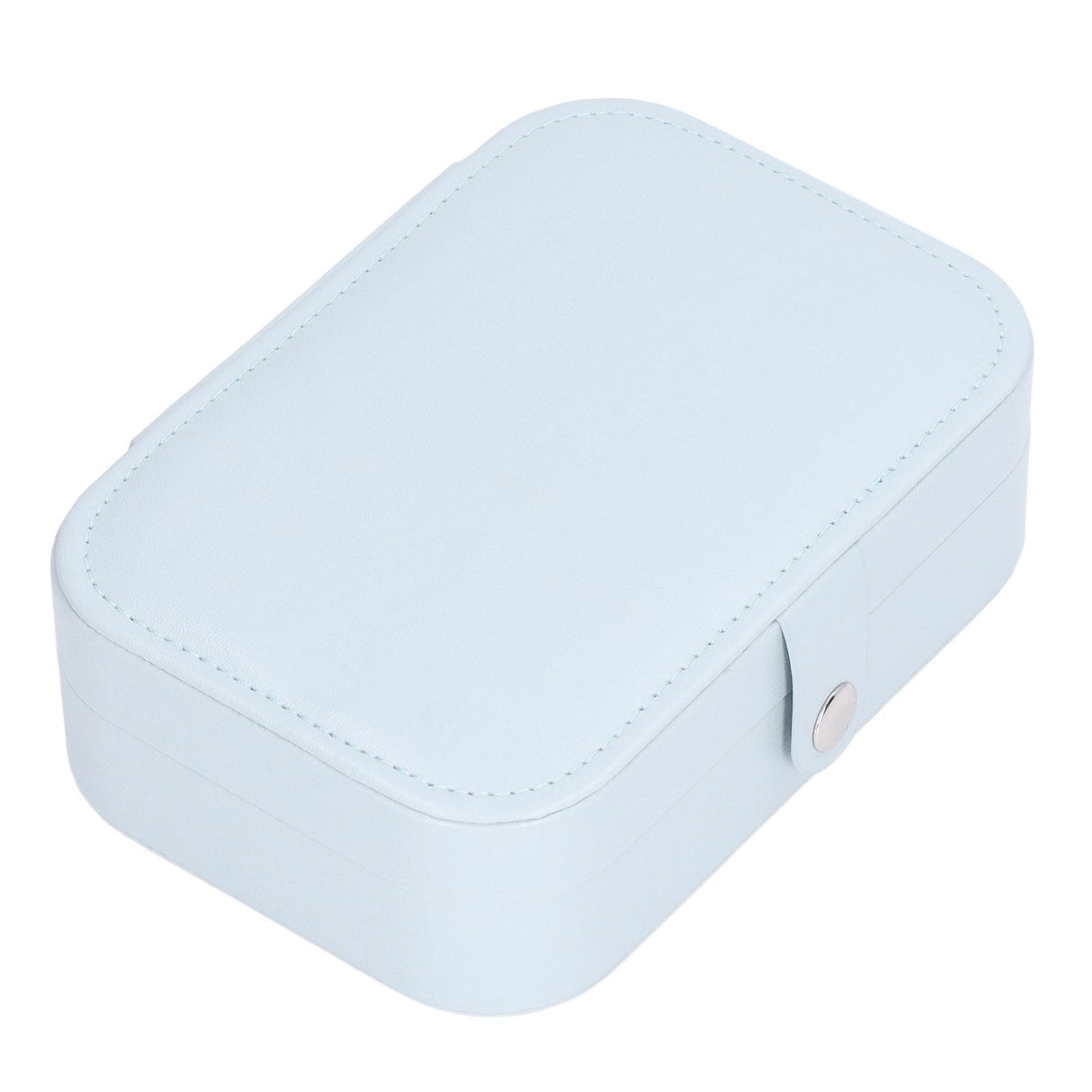 Jewelry Travel Case Large Capacity Durable Leather Simple Style Multifunction Travel Jewelry Box for Rings Earrings