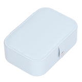 Jewelry Travel Case Large Capacity Durable Leather Simple Style Multifunction Travel Jewelry Box for Rings Earrings